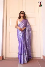 Pure Tissue Gini saree - Image 2
