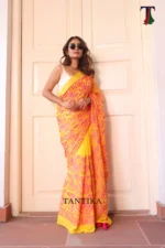 Pure Mull Cotton Chikonkari saree