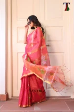 Pure lilen tissue saree - Image 2