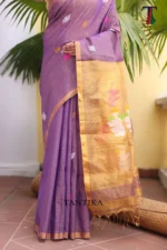 Pure lilen tissue saree - Image 3
