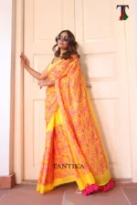 Pure Mull Cotton Chikonkari saree - Image 3