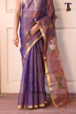 Pure lilen tissue saree - Image 3