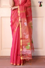 Pure lilen tissue saree - Image 3