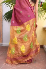 Pure lilen tissue saree - Image 4