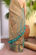 Pure Tissue Gini saree - Image 4