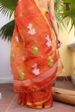 Pure lilen tissue saree - Image 4