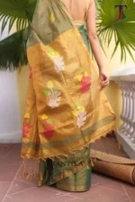 Pure lilen tissue saree - Image 4