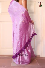 Pure Tissue Gini saree - Image 4