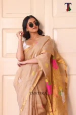 Pure lilen tissue saree - Image 5