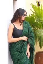 Pure Mull Cotton Chikonkari saree - Image 5