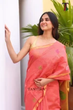 Pure lilen tissue saree - Image 5