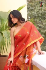 Pure lilen tissue saree - Image 5