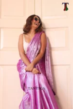 Pure Tissue Gini saree - Image 5