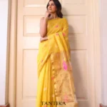 Pure lilen tissue saree