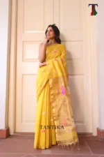 Pure lilen tissue saree