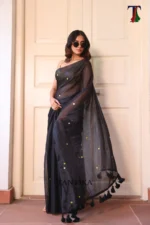 Pure Tissue Gini saree - Image 2