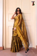 Pure Tissue Gini saree - Image 2