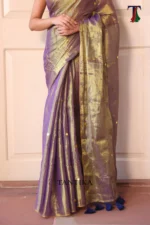 Pure Tissue Gini saree - Image 3