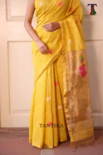 Pure lilen tissue saree - Image 3