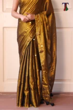 Pure Tissue Gini saree - Image 3