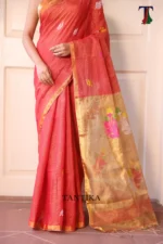 Pure lilen tissue saree - Image 3