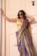 Pure Tissue Gini saree - Image 5