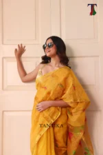 Pure lilen tissue saree - Image 5