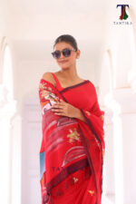 Bharatanatyam The Handpainted Mul Cotton Saree - Image 2