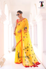 Projapoti The Handpainted Mul Cotton Saree
