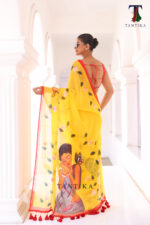 Projapoti The Handpainted Mul Cotton Saree - Image 3