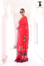 Shakuntala The Handpainted Mul Cotton Saree - Image 5