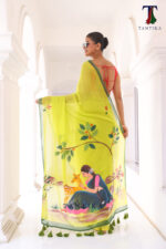 Shakuntala The Handpainted Mul Cotton Saree - Image 3