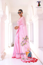 Shakuntala The Handpainted Mul Cotton Saree - Image 4