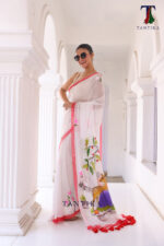 Shakuntala The Handpainted Mul Cotton Saree - Image 3