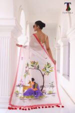 Shakuntala The Handpainted Mul Cotton Saree - Image 2
