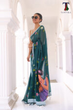 Projapoti The Handpainted Mul Cotton Saree - Image 2