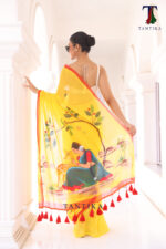 Shakuntala The Handpainted Mul Cotton Saree - Image 2