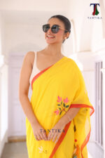 Shakuntala The Handpainted Mul Cotton Saree - Image 4