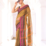 South Charm Tissue Cotton Saree with Traditional Border