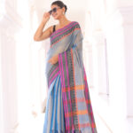 South Charm Tissue Cotton Saree with Traditional Border