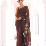 Bharatanatyam The Handpainted Mul Cotton Saree