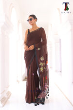Bharatanatyam The Handpainted Mul Cotton Saree