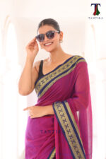 Kanchipuram Mull Cotton Saree - Image 5