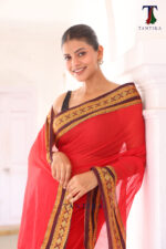 Kanchipuram Mull Cotton Saree - Image 5