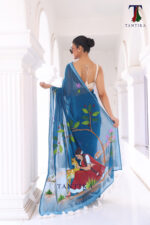 Shakuntala The Handpainted Mul Cotton Saree - Image 3