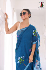 Shakuntala The Handpainted Mul Cotton Saree - Image 4