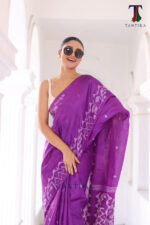 Pure Tasar Silk Handloom Saree - Image 4