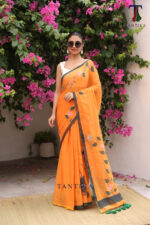 Projapoti The Handpainted Mul Cotton Saree