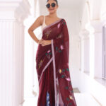 Projapoti The Handpainted Mul Cotton Saree