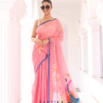 Bharatanatyam The Handpainted Mul Cotton Saree